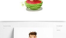 加油少年吃瓜图片,青春活力与欢乐时光的完美融合