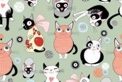 吃瓜猫咪头像卡通,萌态十足，卡通头像带你领略萌宠魅力