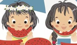 吃瓜的卡通壁纸,趣味壁纸里的夏日清凉时光